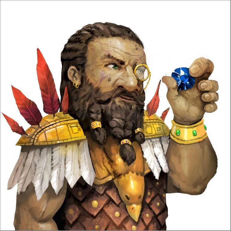 Dwarf with gem